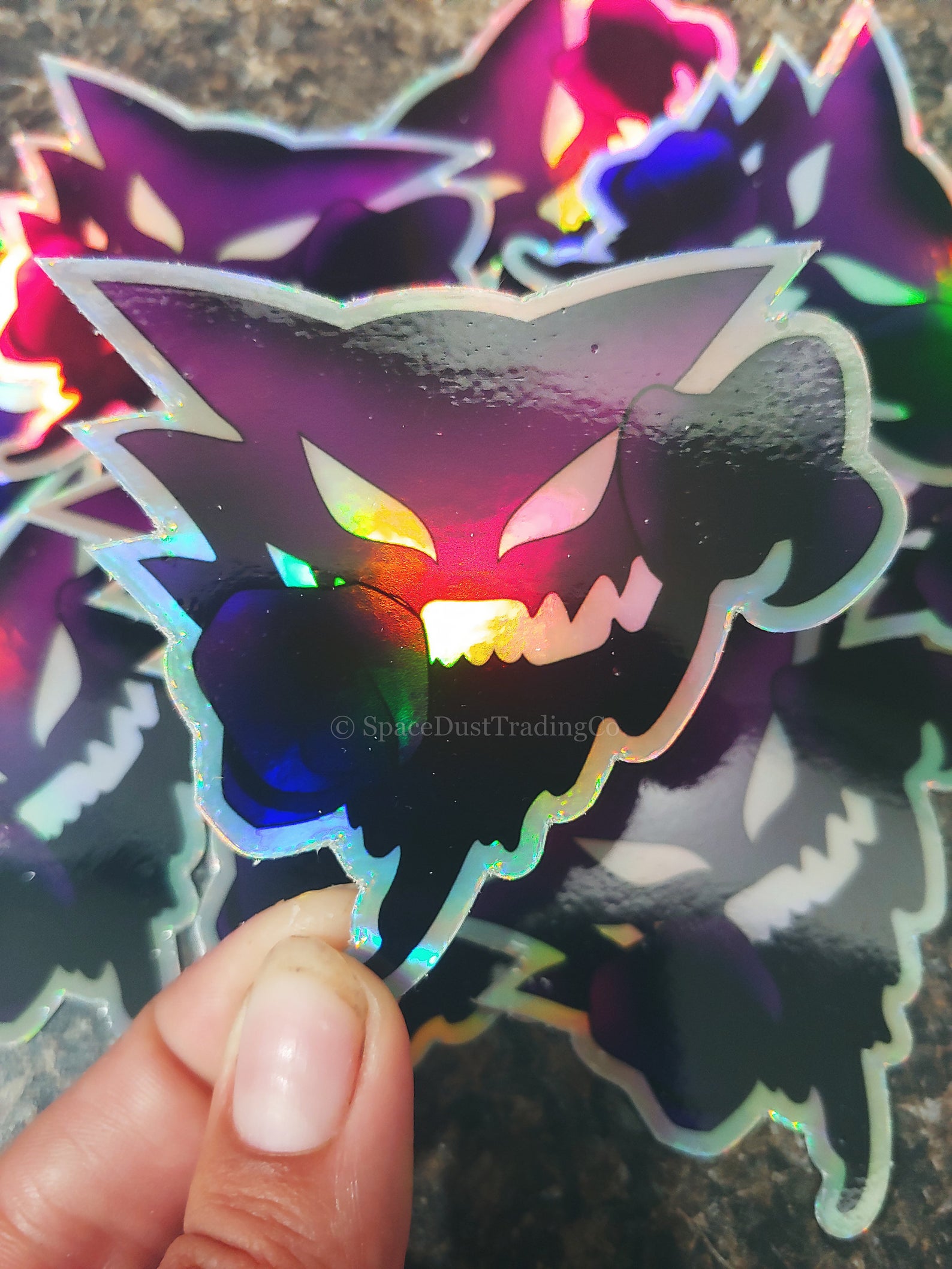 3in Haunter Holographic Sticker