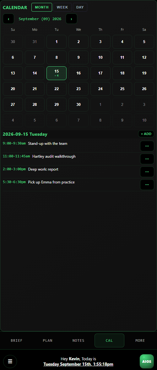 The calendar you can edit